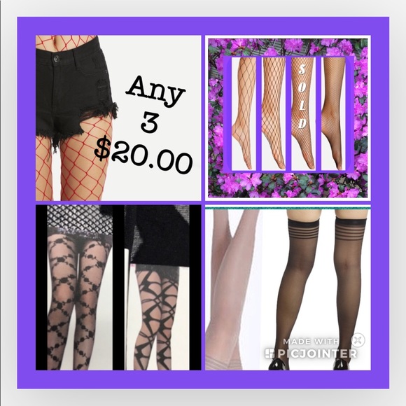 3/$20🌹Fishnets/Pantyhose. Select number/Letter. Feel free to ask questions - Picture 2 of 7